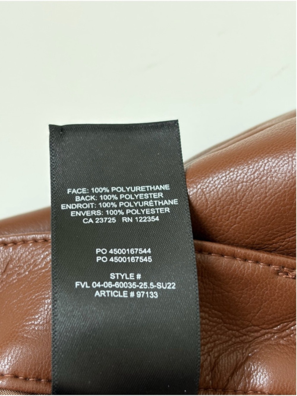 Aritzia The Melina Cropped Pant in Cognac Size 2 - Picture 13 of 15